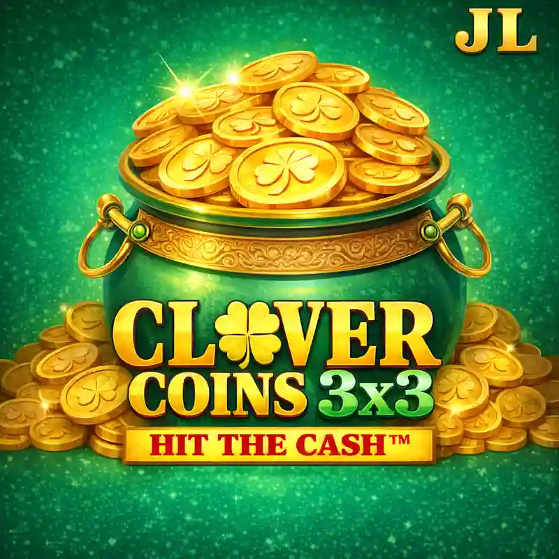 Clover Coins 3x3 Slot Game Logo